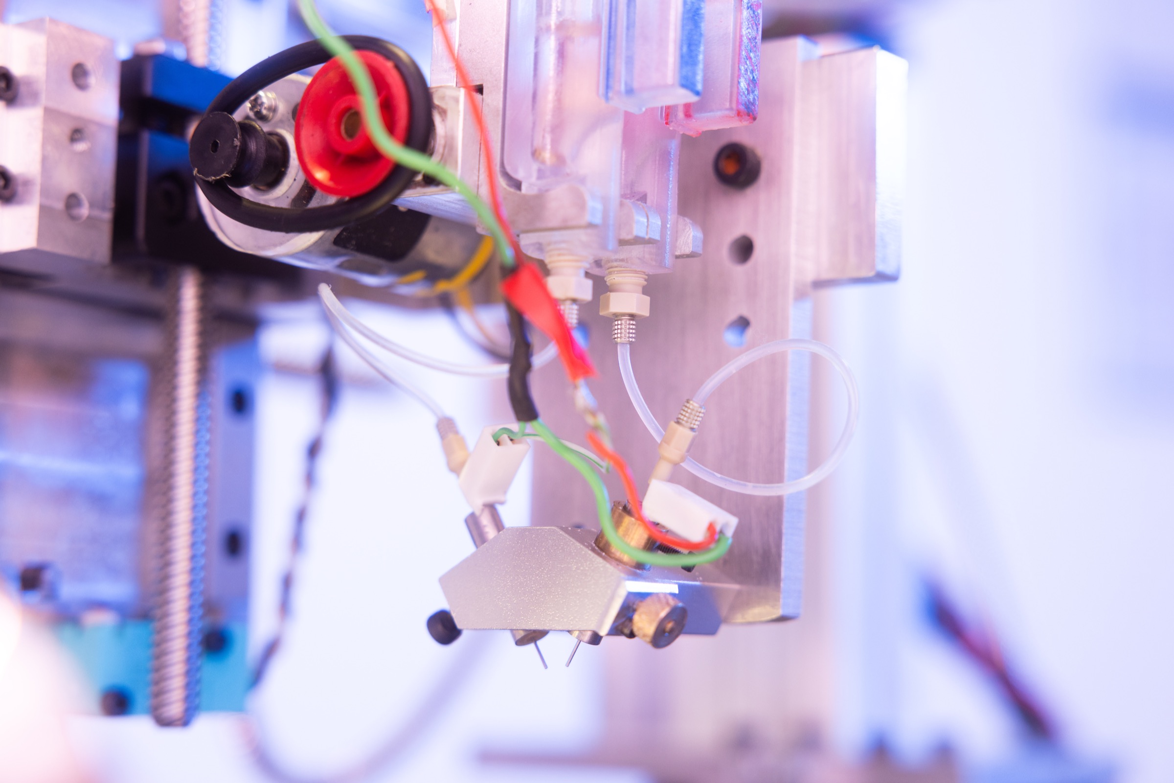 Close-up of JetBio bioprinting technology in the laboratory